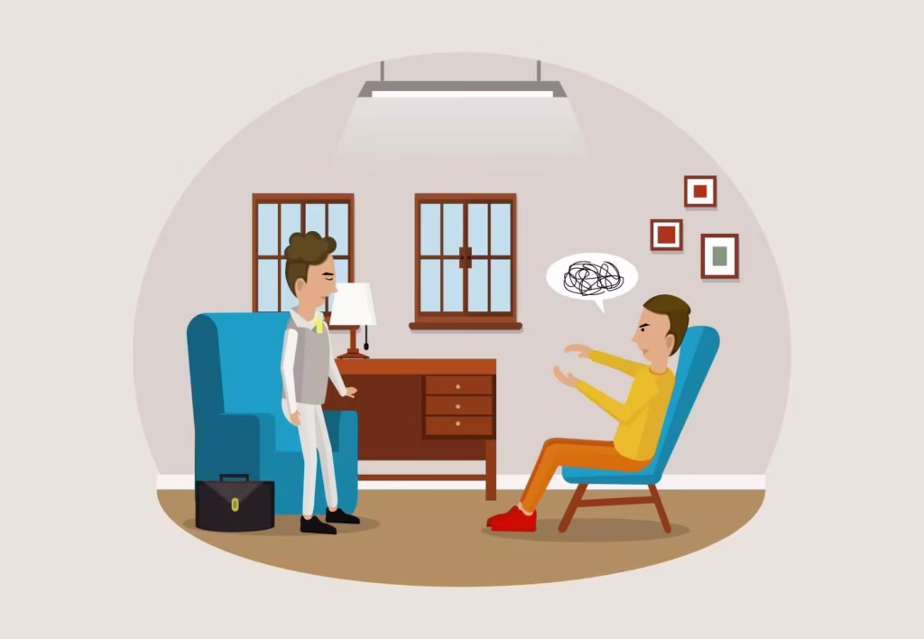 psychologist illustration vector